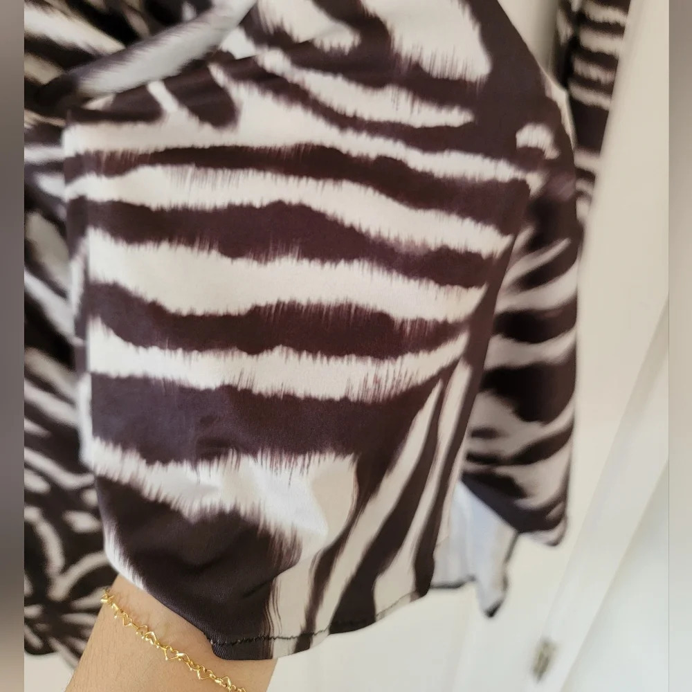Zara Zebra Printed Dress NWT - Picture 8 of 12